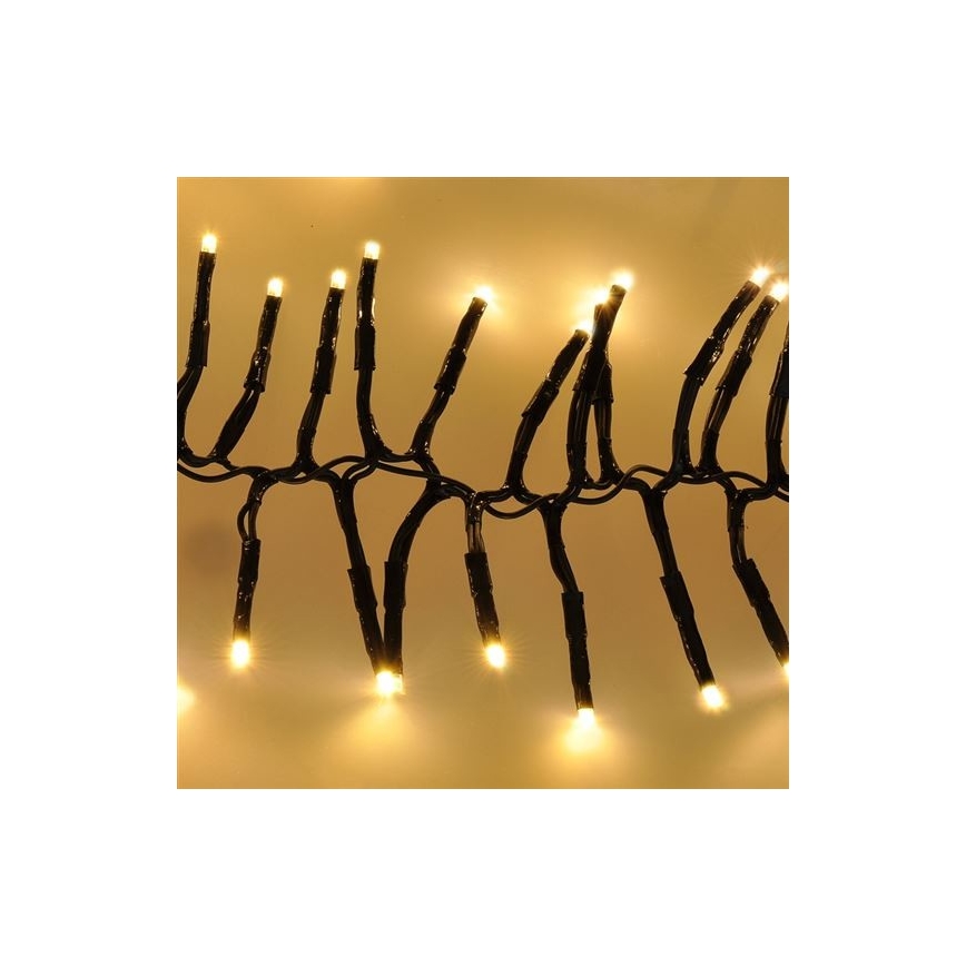 Corrente de Natal LED 576xLED/8 funções 8m IP44 branco quente + controlo remoto