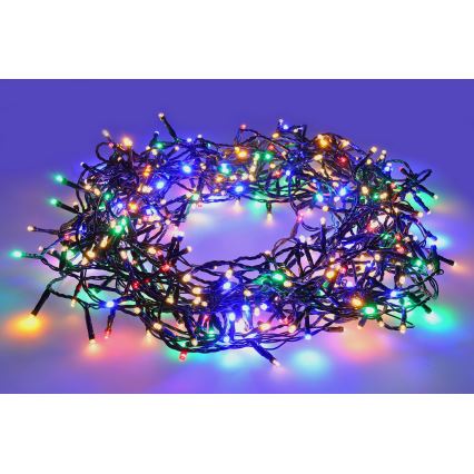 Cadeia de luzes LED exterior para Natal 400xLED/8 funções 25m Wi-Fi Tuya IP44 multicolorido/branco quente