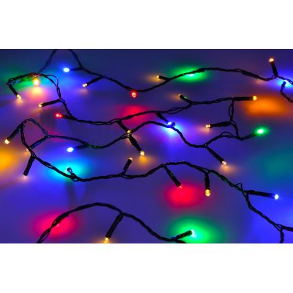 Cadeia de luzes LED exterior para Natal 400xLED/8 funções 25m Wi-Fi Tuya IP44 multicolorido/branco quente