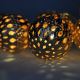 Bolas decorativas LED 10xLED/2xAA 1m branco quente