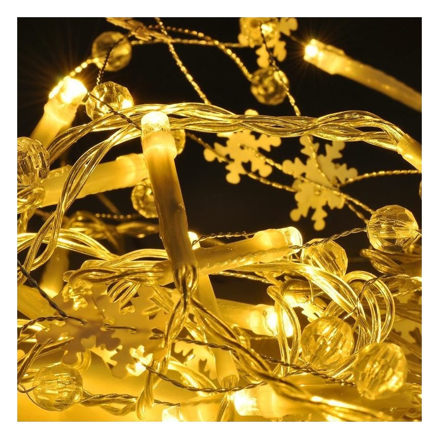 Guirlanda LED de Natal 20xLED/2xAA 2m branco quente