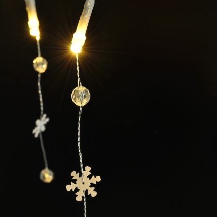 Guirlanda LED de Natal 20xLED/2xAA 2m branco quente