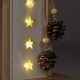 Decoração de Natal LED 10xLED/2xAA estrela
