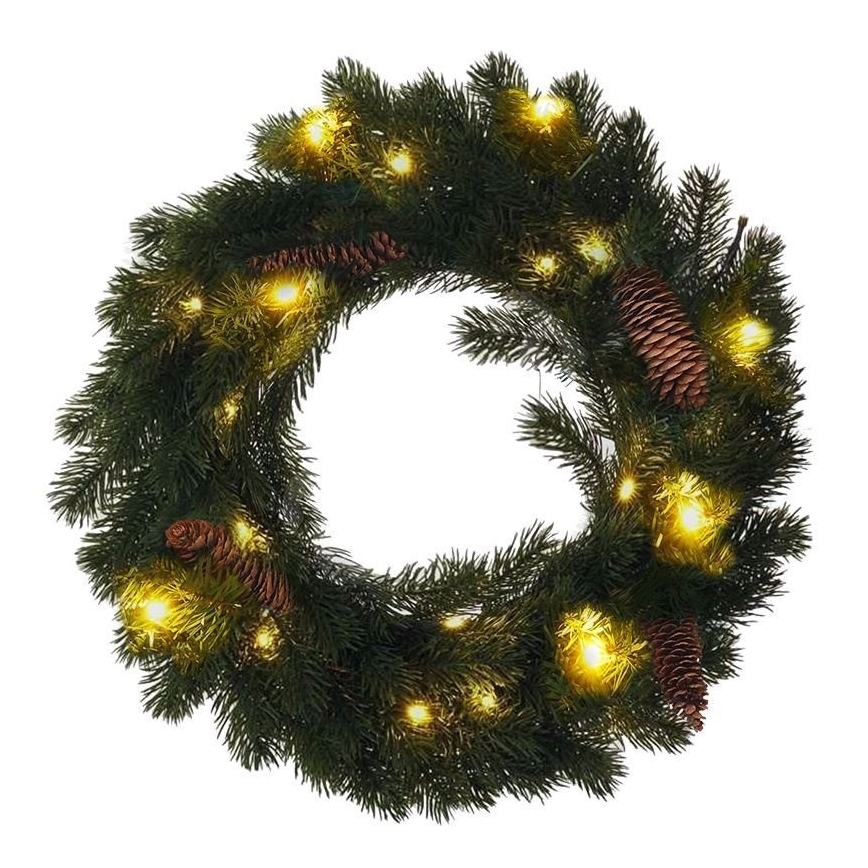 Grinalda exterior de Natal LED 15xLED/3xAA IP44