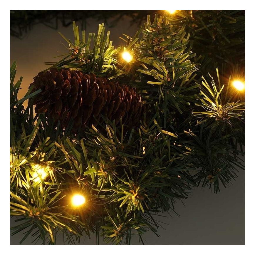 Grinalda exterior de Natal LED 15xLED/3xAA IP44