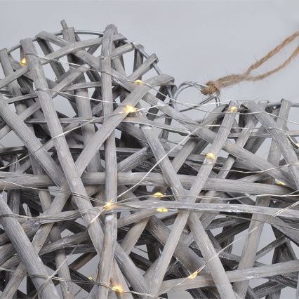 Decoração de Natal LED LED/2xAA vime