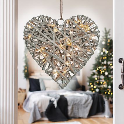 Decoração de Natal LED LED/2xAA vime