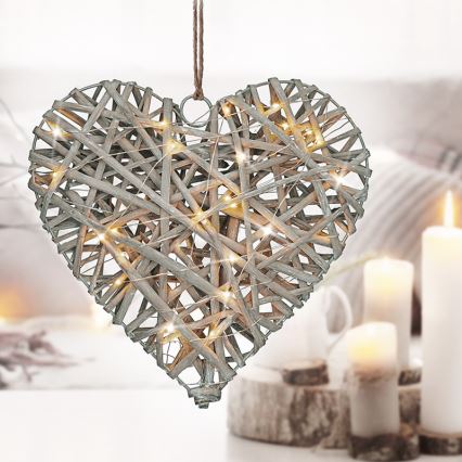 Decoração de Natal LED LED/2xAA vime