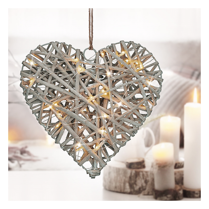 Decoração de Natal LED LED/2xAA vime