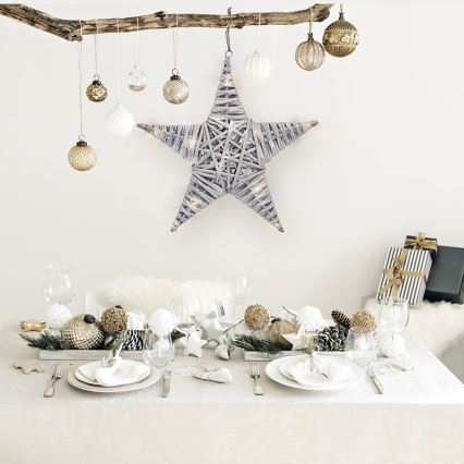 Decoração de Natal LED LED/2xAA vime