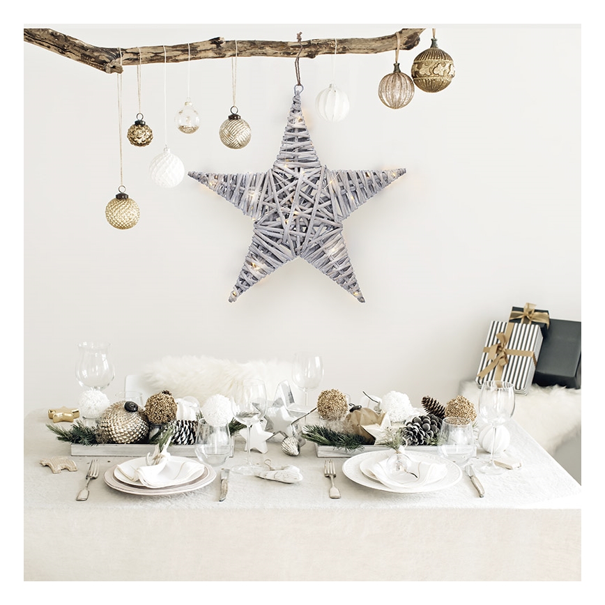 Decoração de Natal LED LED/2xAA vime