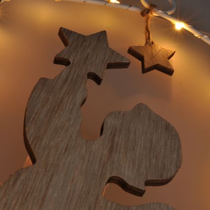 Decoração de Natal LED LED/2xAA anjo