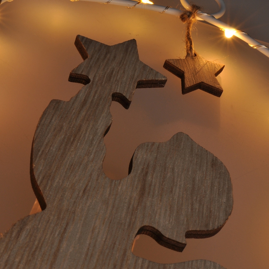 Decoração de Natal LED LED/2xAA anjo