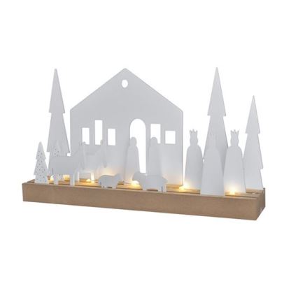 Decoração de Natal LED LED/2xAAA abeto