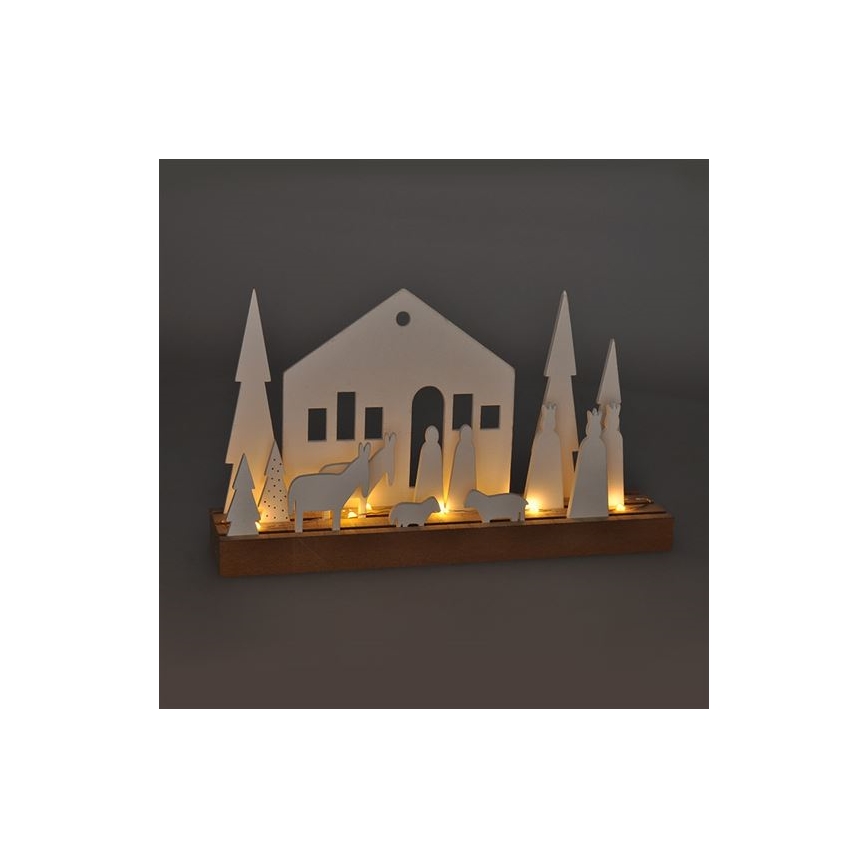 Decoração de Natal LED LED/2xAAA abeto