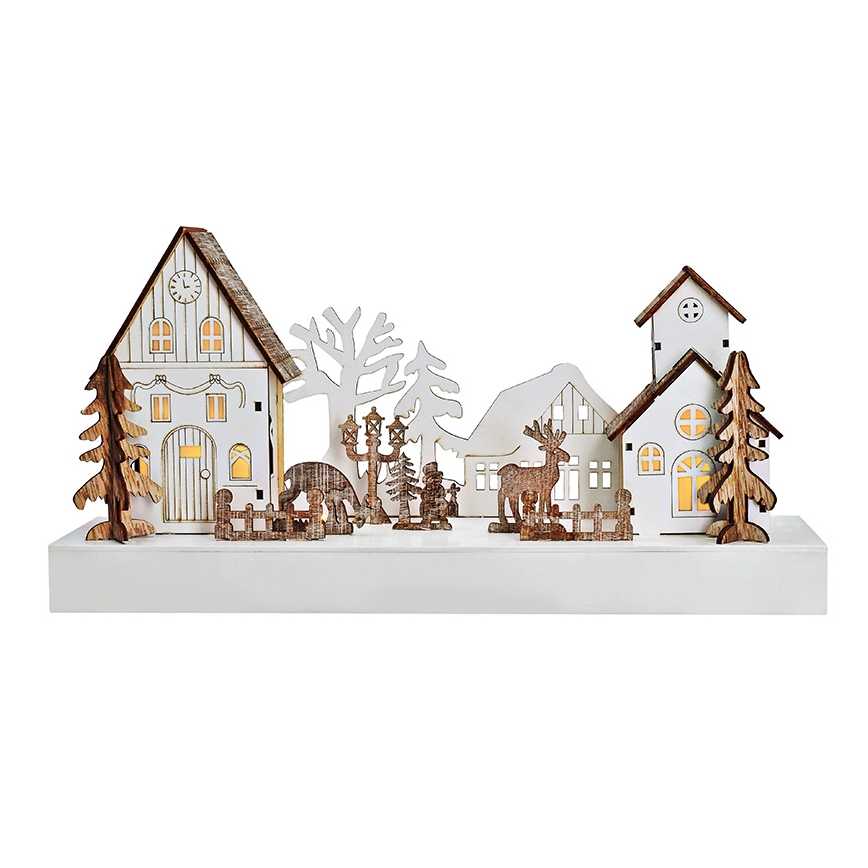 Decoração de Natal LED LED/2xAA branco quente