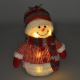 Decoração de Natal LED LED/3xAA boneco de neve