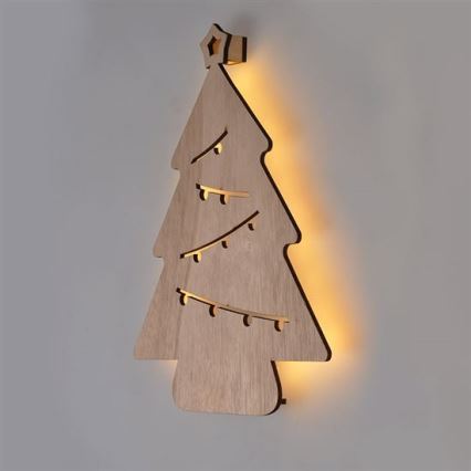 Decoração de Natal LED LED/2xAA árvore