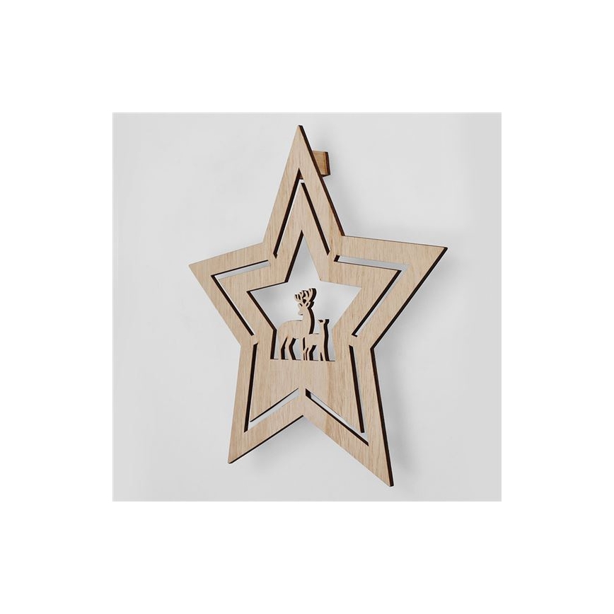 Decoração de Natal LED LED/2xAA estrela