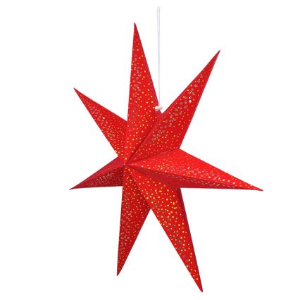 Decoração de Natal LED, estrela de 60 cm, alimentada por 2xAA