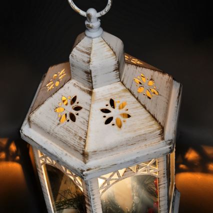 Decoração de Natal LED 3xLED/3xAAA lanterna