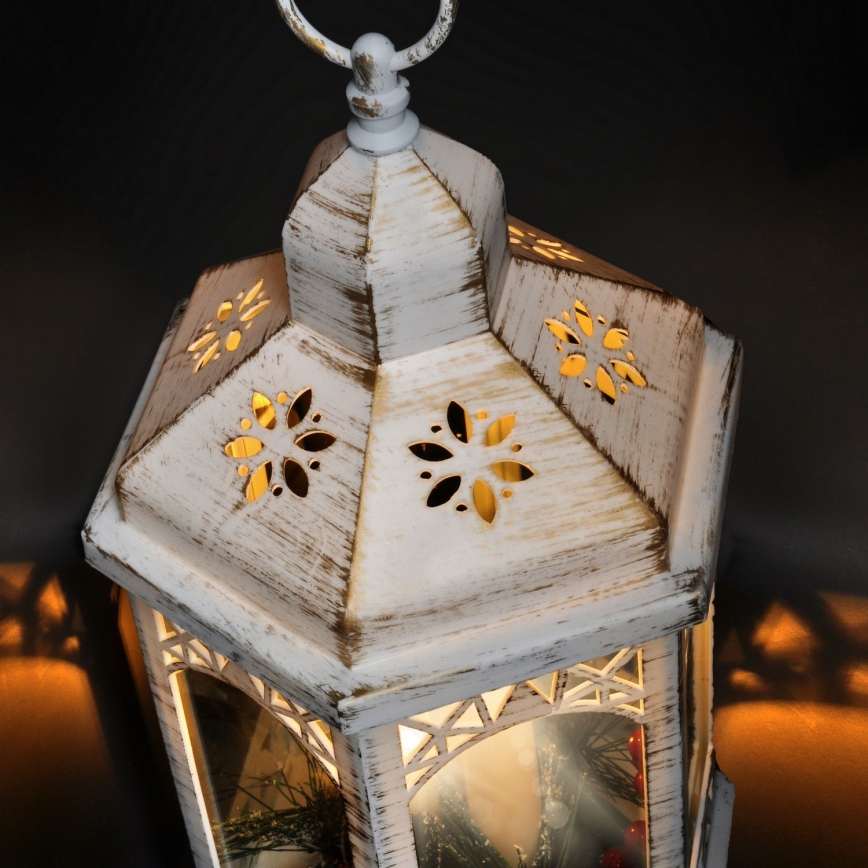 Decoração de Natal LED 3xLED/3xAAA lanterna