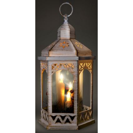 Decoração de Natal LED 3xLED/3xAAA lanterna