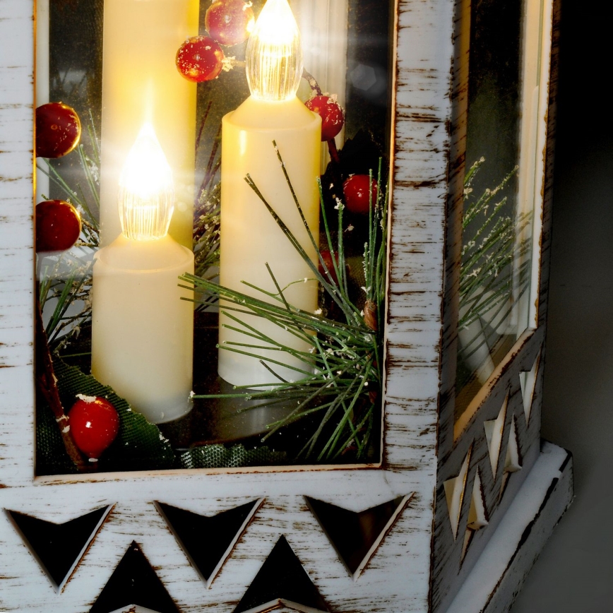 Decoração de Natal LED 3xLED/3xAAA lanterna