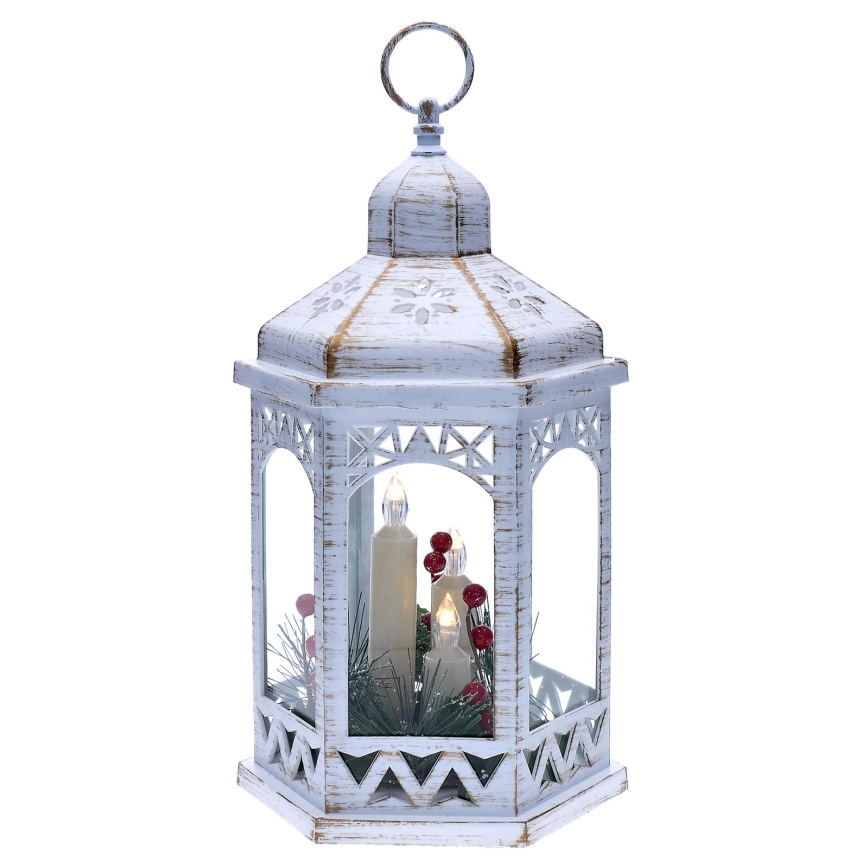 Decoração de Natal LED 3xLED/3xAAA lanterna