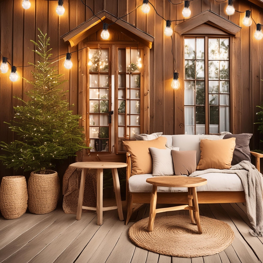 Corrente decorativa exterior LED GRINALDA 10xLED/3xAA 3m IP44 branco quente