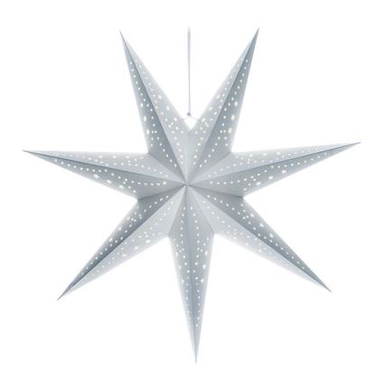 Decoração de Natal LED - estrela prateada, 20xLED/2xAA, luz branca quente