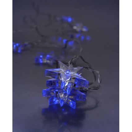 Guirlanda LED 10xLED/2xAA 2,5m azul
