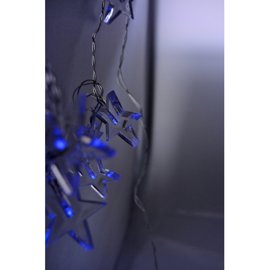 Guirlanda LED 10xLED/2xAA 2,5m azul