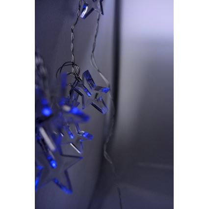 Cordão de luzes de Natal LED 10xLED/2xAA 2,5m azul