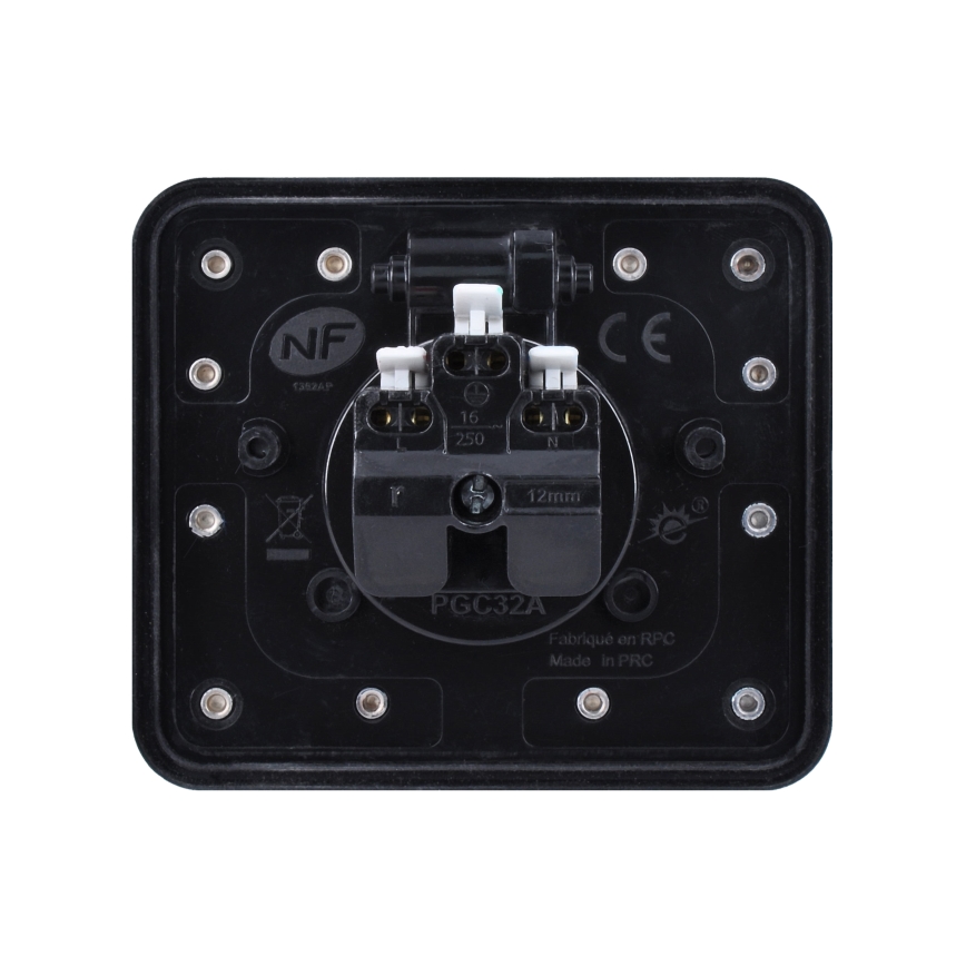 Tomada de chão embutida para exterior IP55 angular