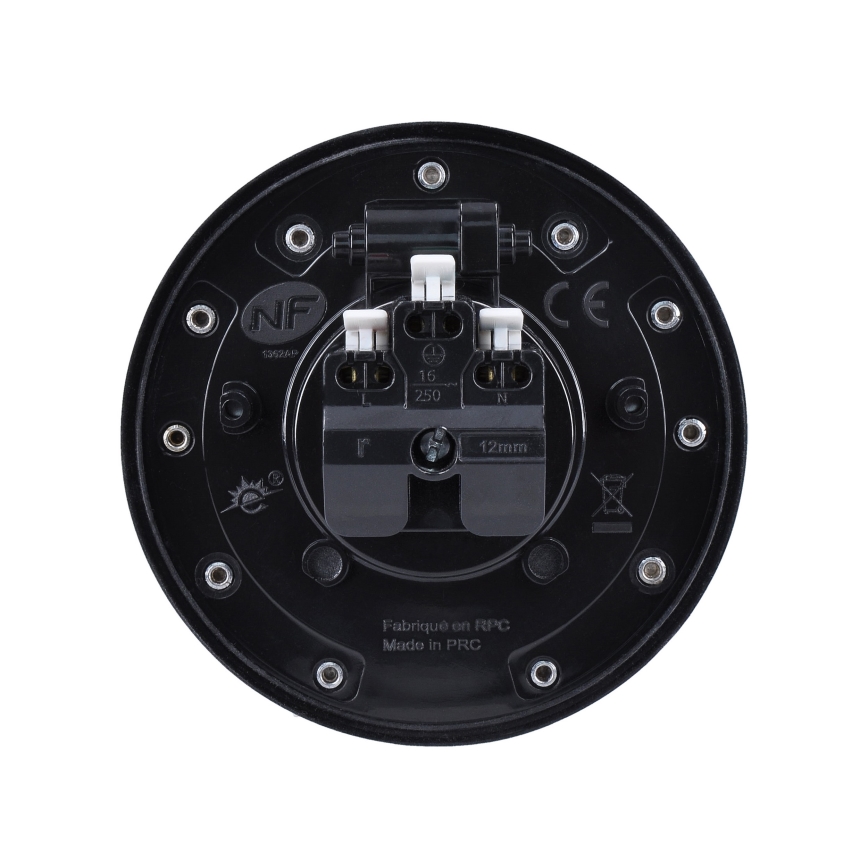 Tomada de chão embutida para exterior IP55 redondo