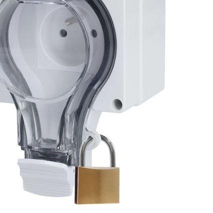 Tomada para ambientes húmidos com interruptor 230V/16A IP66