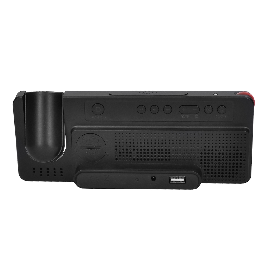 Estação meteorológica com ecrã LCD, despertador e projetor 5V/2xAA + 3xAA