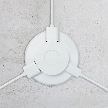 Carregador USB embutido USB A+C preto