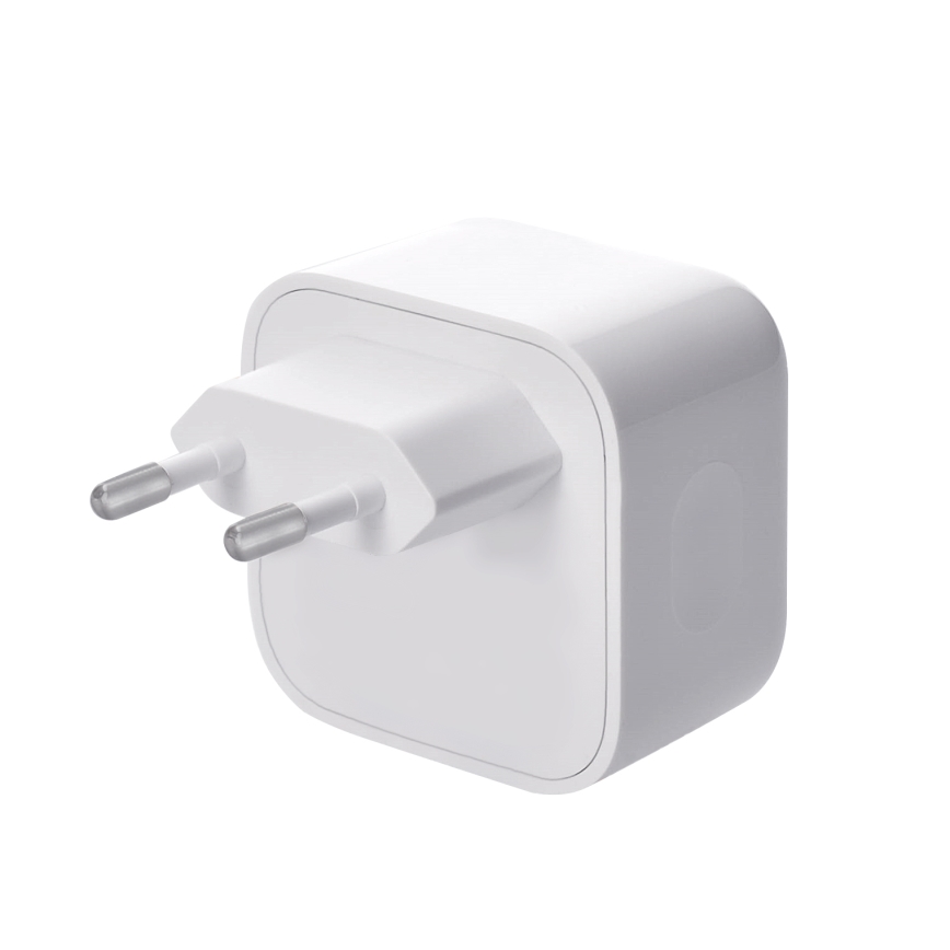 Adaptador de carregamento rápido 2xUSB-C 36W branco