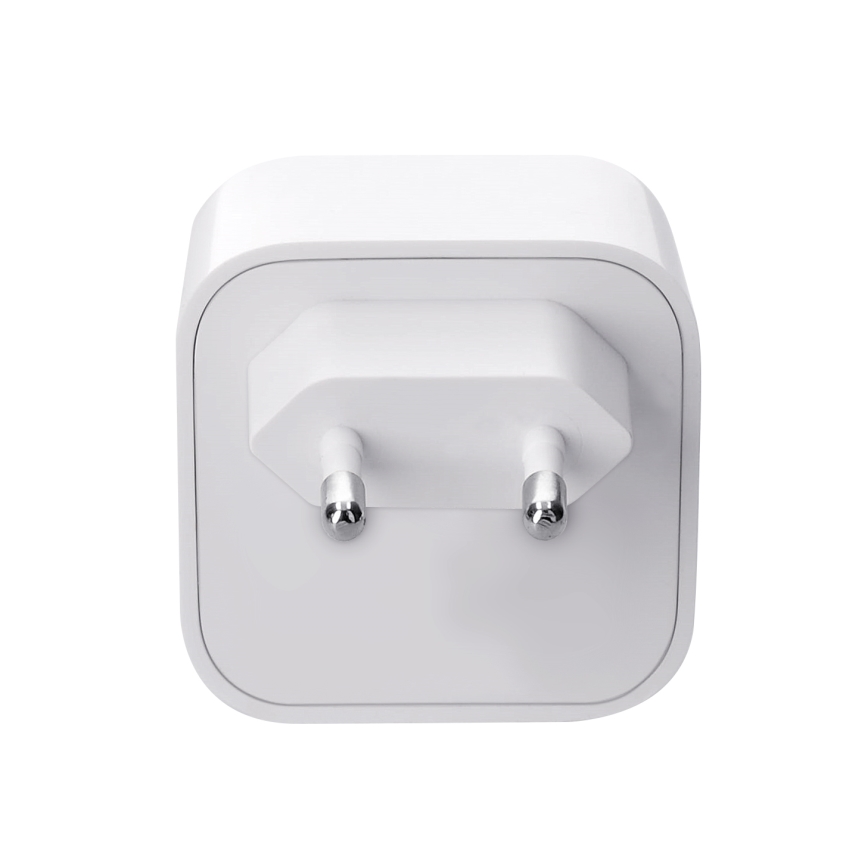 Adaptador de carregamento rápido 2xUSB-C 36W branco