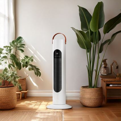 Ventilador de coluna com elemento de aquecimento 2000W/230V + telecomando