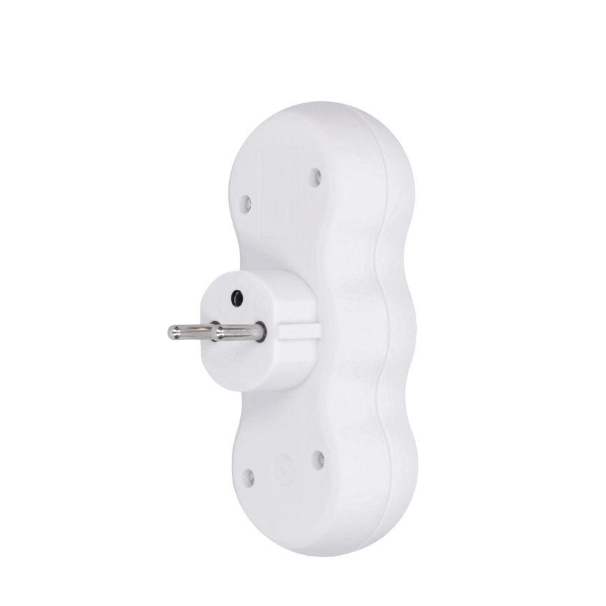 Divisor de tomadas com uma USB A+C charger 2x10A branco