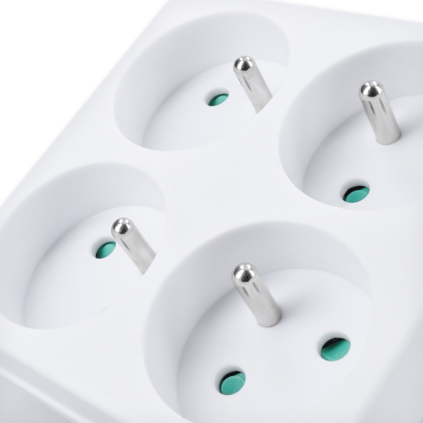 Tomada múltipla 4x 10A branca