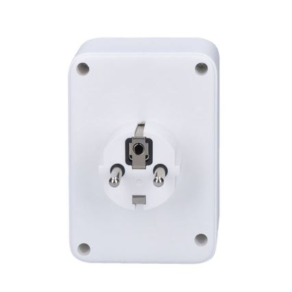 Régua de tomadas 1x16A+2x2,5A com carregador integrado 2x USB (A+C), branca