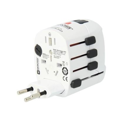 Adaptador universal de viagem para o mundo inteiro 230V + porta USB