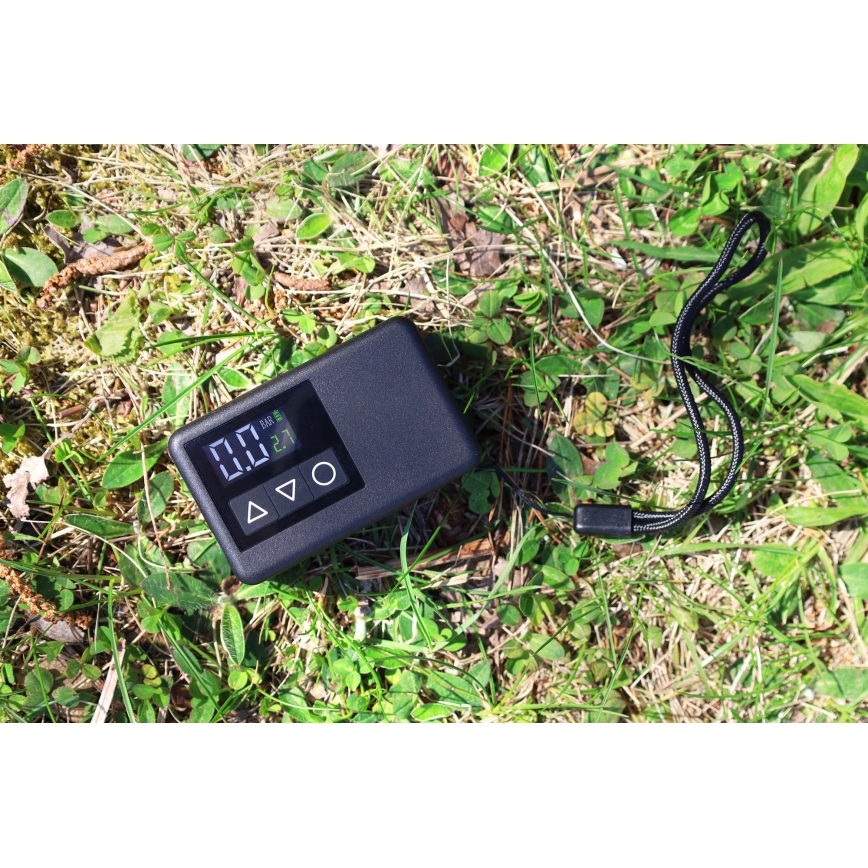 Compressor portátil digital 500 mAh 5V preto