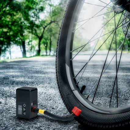 Compressor portátil digital 500 mAh 5V preto