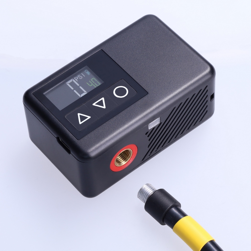 Compressor portátil digital 500 mAh 5V preto