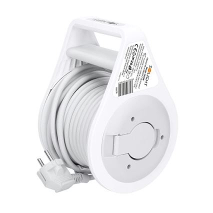 Cabo de extensão em carretel, 3 tomadas, 10 m